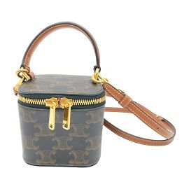 Céline Celine Triomphe Mini Vanity Case Bolsa de Ombro Outro