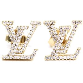 Pendientes de oro Louis Vuitton Dorado