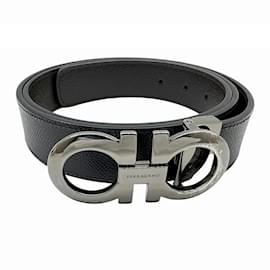 Salvatore Ferragamo-Salvatore Ferragamo Gancini Belt-Black