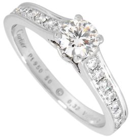 Cartier Solitaire 1895 Platinring Andere