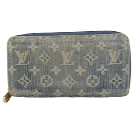 Louis Vuitton-Louis Vuitton Long Wallet Monogram Denim Zippy-Blue