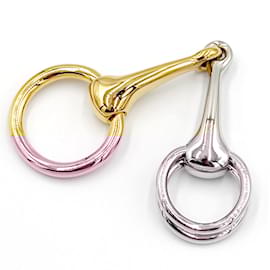 Hermès-Anneau de foulard Hermes Mould-Argenté,Doré