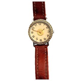 Relógio Hermès Sellier Ouro e Aço 24mm Prata