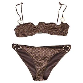 Louis Vuitton Brauner Badeanzug Braun