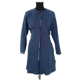 Isabel Marant Etoile Blauer Baumwollmantel Blau