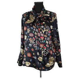 Chanel Camicia di seta Nero