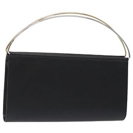 Bolsa de mão em couro preto CARTIER Trinity Auth 127687 Preto