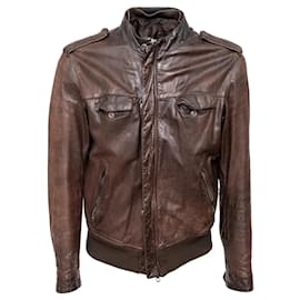 Autre Marque Brogden Lederjacke Braun