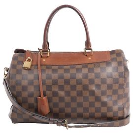 Louis Vuitton Damier Ebene Greenwich 2Way Handbag in Brown N41337 Dark red