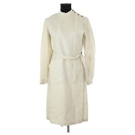Vestido Acne Studios de lino beige Beige