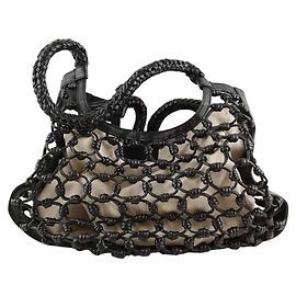 Antik Batik Black leather handbag Black