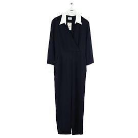 Claudie Pierlot Jumpsuit Navy Blue Polyester Size 38 Navy blue