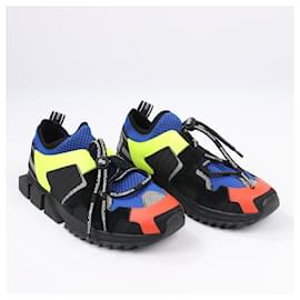 Dolce & Gabbana-DOLCE & GABBANA Sorrento Fabric Sneakers in Multicolor, Size 45 EU, CS1718-Black