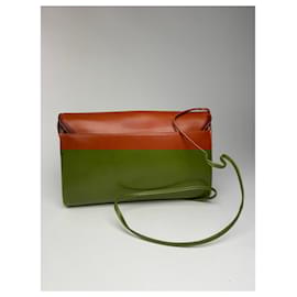 Givenchy-Vintage Givenchy 4G Leather bag Orange brown-Orange