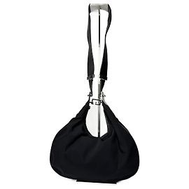 Bolsa 2Way vintage Gucci Tom Ford em lona e couro preto Preto