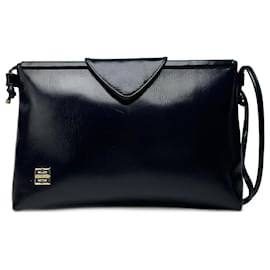 Givenchy-Vintage Givenchy Patent leather bag black-Navy blue