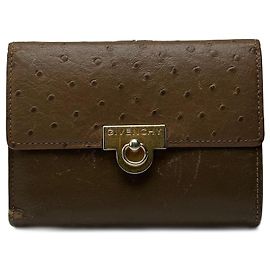 Portafoglio vintage Givenchy marrone Cachi