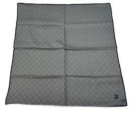 Céline Sciarpa Vintage Celine Triomphe Monogram Grigio nero Grigio