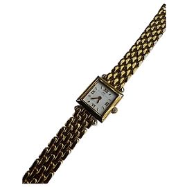 Relógio de quartzo vintage Balenciaga em aço dourado Dourado