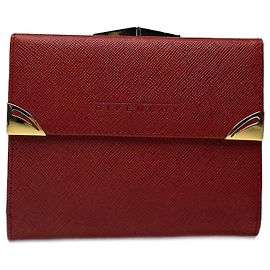 Cartera de cuero vintage Givenchy roja Roja