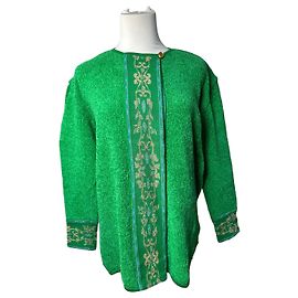 Vestido vintage Dior verde M/L Verde