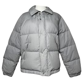 Moncler Classic Grey Polyester Jacket Grey