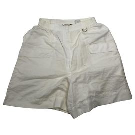 Short en lin blanc Dior Blanc