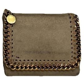 Stella Mc Cartney Stella McCartney Grey Vegan Leather Wallet Grey