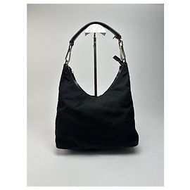 Vintage Gucci Cotton bag black Black