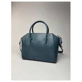 Givenchy-Vintage Givenchy Antigona Leather Bag Blue-Blue
