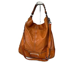 Givenchy-Vintage Givenchy 2 way leather bag Orange-Orange