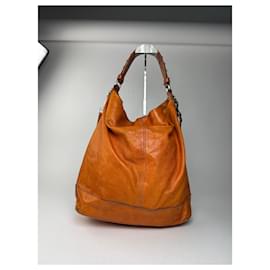 Givenchy-Vintage Givenchy 2 way leather bag Orange-Orange