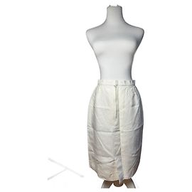 Jupe vintage Dior blanche M Blanc