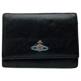 Vintage Vivienne Westwood leather wallet black Black