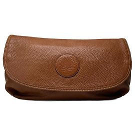 Clutch de couro vintage Givenchy marrom Marrom