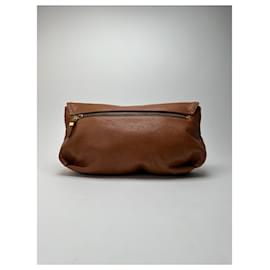 Givenchy-Vintage Givenchy leather clutch brown-Brown
