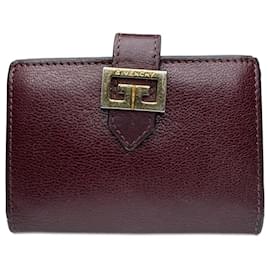 Givenchy-Vintage Givenchy Leather Card holder purple-Purple
