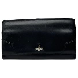 Vintage Vivienne Westwood leather wallet black Black