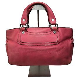 Céline Bolsa de couro vintage Celine Boogie rosa Rosa