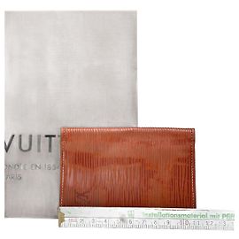 Vintage Louis Vuitton Epi-Leder Kartenhalter orange Orange