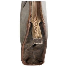 Céline Vintage Celine Paris Leather monogram Clutch brown Brown