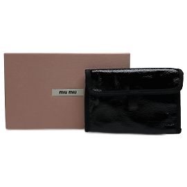 Cartera de lona Miu Miu vintage negra Negro