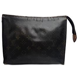 Vintage Louis Vuitton Monogram Leather clutch brown Brown