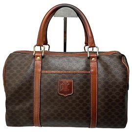 Céline Bolsa Boston Mini Celine Paris vintage marrom Marrom