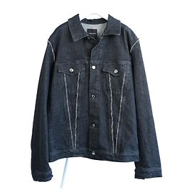Costume National CoSTUME NATIONAL Dark Denim Jacket, 48 IT Blue