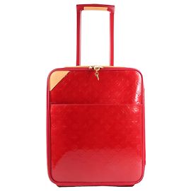 Mala de viagem Louis Vuitton Vernis Pegase 45 em vermelho M91278 Vermelho