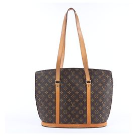 Bolsa de ombro clássica Babylone em lona Monogram Louis Vuitton M51102 Marrom