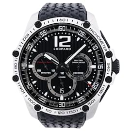 Chopard-Chopard Mille Miglia 8523 1636351 SS & Rubber AT Black Dial Watch-Black