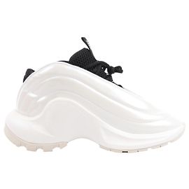 Diesel White S-D-Runner-Slip-on Sneakers mit ovalem D-Rist, Größe 36 EU Weiß
