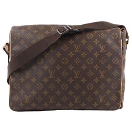 Bolsa de ombro Louis Vuitton Monogram Abbesses GM M40526 Marrom